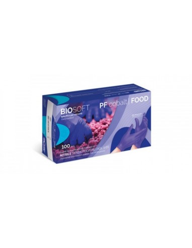 Guanti in nitrile BIOSOFT PF cobalto – tg. L